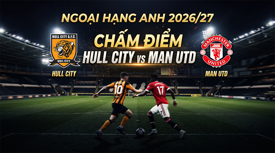 Chấm điểm Hull City vs MU ngày 22/8, vòng 1 Ngoại Hạng Anh