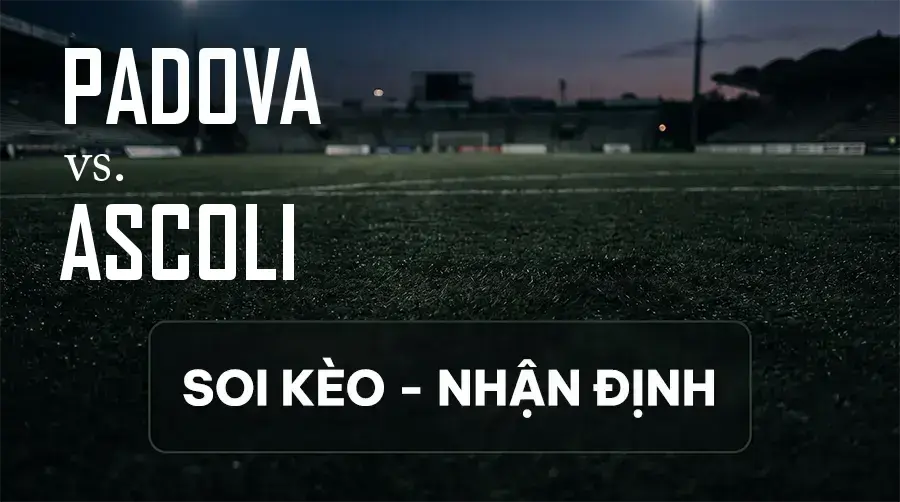 Soi kèo, nhận định trận Padova vs Ascoli, 20:00 ngày 12/09/2026 thuộc giải Hạng 2 Ý